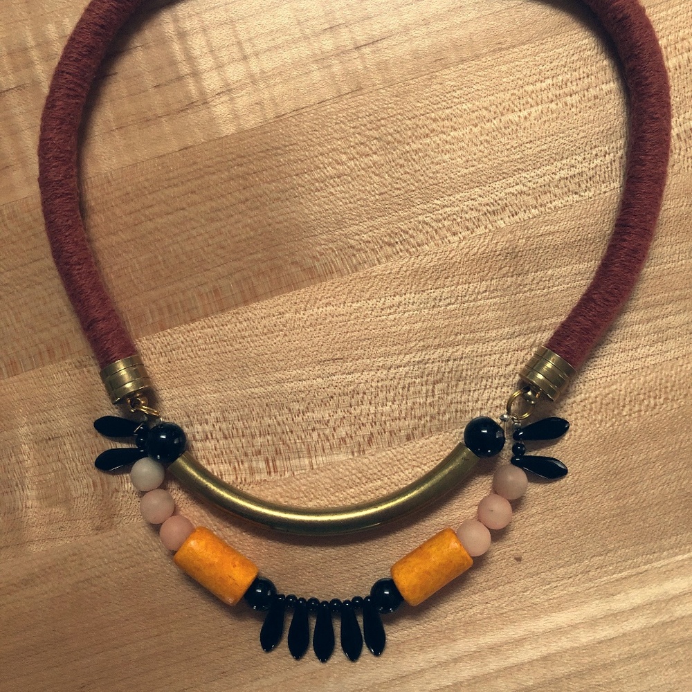 Modern statement necklace